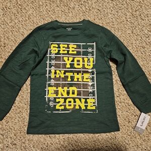 Carter's Forest Green 'End Zone' Long Sleeve Tee